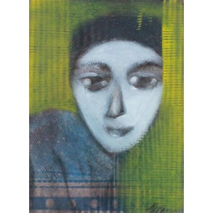 Akram Dost Baloch, 7 x 9 inch, Mixed Media on Paper, Figurative Painting, AC-ADB-013